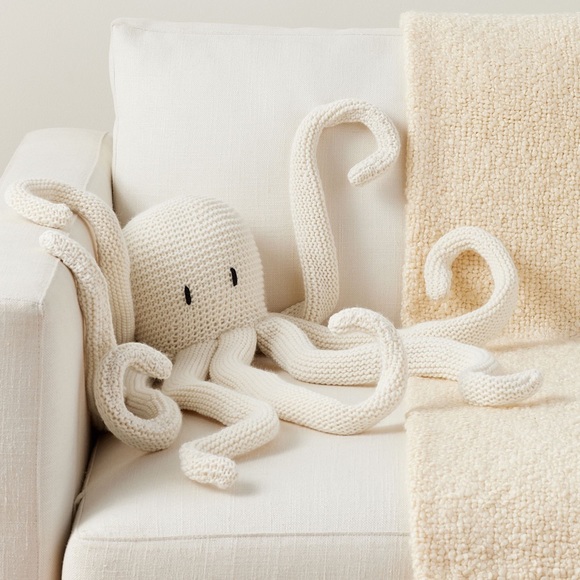 Pottery Barn Other - Pottery Barn Whimsical Ollie the Octopus Sea Life Shaped Accent Pillow
